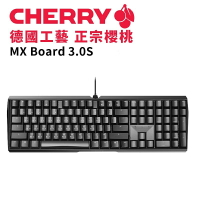【最高折200+跨店點數22%回饋】CHERRY 櫻桃 MX 3.0S 黑色機械式鍵盤/青軸/紅軸/茶軸
