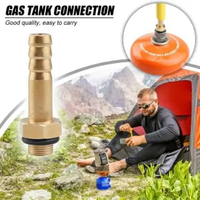 Adapter Konverter Kepala Regulator Kompor Portable Camping Tabung Gas LPG 8-10mm Pipe