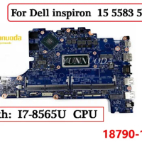 18790-1 For Dell inspiron 15 5583 5584 Laptop Motherboard with I7-8565U CPU 940MX 2G GPU 100% Tested