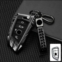 Metal Car Key Case Keychain For Bmw F20 G20 G30 X1 X3 X4 X5 G05 X6 X7 G11 F15 F16 G01 G02 F48 Key Cover Protector Accessories