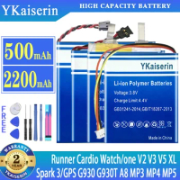 YKaiserin Battery For TomTom Spark 3 Spark3/Cardio/Runner Cardio Watch AHB322028/GPS G930 G930T A8 MP3 MP4 MP5/one V2 V3 V5 XL