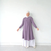 Tunik Midi Sofia Dress TERBARU Busui & Non Busui / Midi dress PREMIUM Airflow / DRESS WANITA MUSLIM 