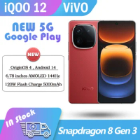 Original ViVO iQOO 12 Snapdragon 8 Gen 3 64MP periscope telephoto Camera ip68 120W Super Charger 5000mAh Android 14 google play