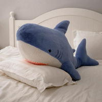 鯊魚抱枕可愛毛絨玩具床上抱著睡覺的公仔男生款玩偶娃娃禮物女生 全館免運