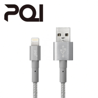 【PQI 勁永】i-Cable Ultimate Toughness USB-A to Lightning 180cm蘋果充電編織線(通過MFi認證)
