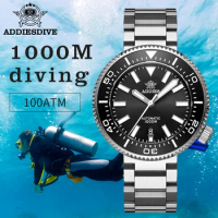 ADDIESDIVE Men's Luxury Watch 1000m diver's watch Waterproof luminous Sapphire Glass reloj hombre Automatic Mechanical Watches