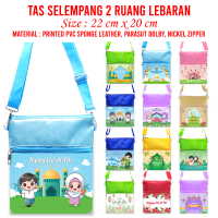 Sling Bag 2 Ruang Tas Lebaran Anak Tas Selempang Fitrah Lebaran Karakter
