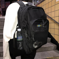 港風🌏半次元🌏次文化超級大容量布標後背包 旅行背包 學生包 筆電包 雙肩包  帆布 背包 書包 中性 復古