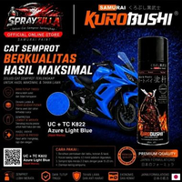 2 Coat System Azure Light Blue UC + TC K822 Cat Aerosol Kualitas Kompresor UC K822*