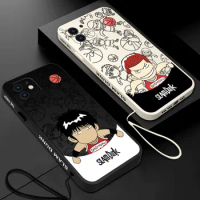 Japan Anime Slam Dunk Phone Case For Samsung Galaxy S23 S22 S21 S20 Ultra Plus FE S10 Note 20 Plus With Lanyard Cover