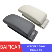 Baificar Brand New Central Channel Handrail Armrest Box Cover Base Assembly Kit For Citroen C5