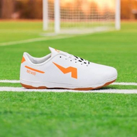 Sepatu Futsal Leon White Orange Free Jahit Sol 42
