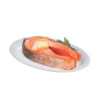 【築地一番鮮】嚴選中段厚切鮭魚5片(約420g/片)