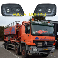 1 Pair 24V LED Head Lamp With LENS Fit For For Mercedes Benz Actros MP2 Truck Head Light 9438200261 9438200161