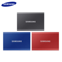 SAMSUNG T7 High Speed 1050Mb/s Solid State Drive PSSD External Hard Disk NVME 500GB 1TB 2TB Portable SSD Original KR Hard Drive