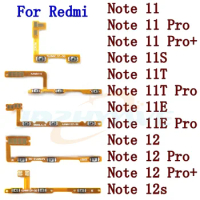 Power On Off Flex Cable For Xiaomi Redmi Note 11 Pro+ 11T 11E 12 Pro+ 12S 4G/5G Volume Key Side Button Mute Switch Spare Parts