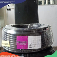 [BISA COD] BE Kabel Listrik 2X1,5 PER ROL Serabut HITAM JEVON Hyo 50 yard