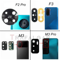 Rear Back Camera Glass Lens For POCO F1 F2 Pro F3 X3 NFC F4 GT X4 M3 POCO M4 Pro 5G M5S C40 Replacement+Adhesive Sticker