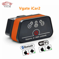 Vgate iCar2 ELM327 obd2 Bluetooth scanner elm 327 V2.1 obd 2 wifi icar 2 auto diagnostic scanner for android/PC/IOS code reader