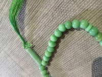 Tasbih Gelang Batu Akik Mata kucing Biru/hijau Baru hijau