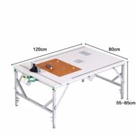 Multifunctional Portable Electric Woodworking Table Saw Upside Down Sliding Table Saw Diy Folding Lifting Work Saw