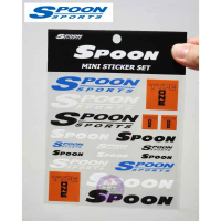 แท้ สติ๊กเกอร์ SPOON MINI STICKER SET แท้Spoon Japan สินค้านำเข้าจากประเทศญี่ปุ่น (สติ๊กเกอร์สปูน) ค