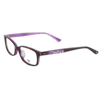 【ANNA SUI 安娜蘇】日系馬賽克窗花系列造型光學眼鏡-琥珀/紫(AS612-152)