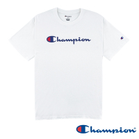 Champion-LOGO印花短袖TEE上衣-男(白色)