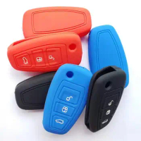Car Flip Key Cover Silicone Shirt Holder For MAZDA BT-50 BT50 PRO 2012-15 Remote Protect Rubber Case 3 Button