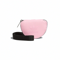 【adidas 愛迪達】Small Item Bag 粉色 中性 復古 可愛 拉鍊 耳機包 掛頸 小包 收納 零錢包 JJ2075