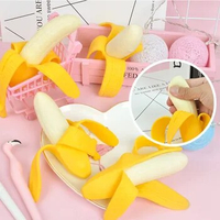 Peeled Banana Antistress Squishy Slow Rising Fruit Toy Simulation Banana Squeezable Soft Fruit Shape Sensory Fidget Squeeze Toy