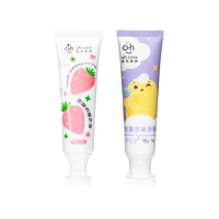 【oh care 歐克威爾】兒童含氟牙膏-葡萄/草莓 70gX1入(全球獨家專利P113+抗菌成份/含氟牙膏/兒童含氟牙膏)