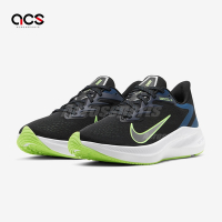 Nike 慢跑鞋 Wmns Zoom Winflo 7 女鞋 黑 綠 輕量 環保材質 運動鞋 CJ0302-003