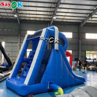 SAYOK 5m Inflatable Water Slide with Climbing Wall Inflatable Water Slide House Playground for Kids Backyard Rental Business