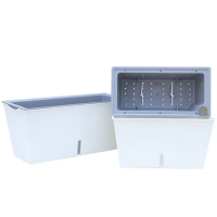【品屋】長方形儲水花盆小號(自吸水花盆 水培花盆 植物自動澆水 環保花盆)