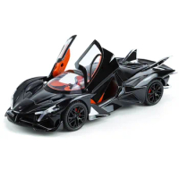 1:24 Scale Diecast Apollo Intensa Emozione IE Metal Model With Light And Sound Super Sport Car Pull Back Vehicle Alloy Toys