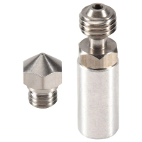 Kit Hotend, MK10, Semua Muncung Logam, Sesuai untuk Wanhao, FlashForge, PowerSpec, Diameter 0.4mm