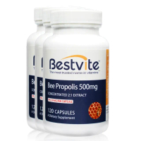 【美國BestVite】必賜力高單位高濃縮蜂膠膠囊3瓶組(120顆*3瓶)