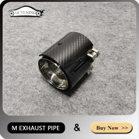 belook 1 ชิ้น ///M ท่อไอเสีย ความยาว 90 มม. สำหรับ BMW F20 F22 F32 F87 F80 F82 M135i M235i M345i M24