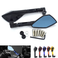 Universal Motorcycle Rearview Mirror Blue Glass CNC Aluminum for Ducati 848 1098 / R Monster 695 696 796 821 1000 1100 EVO