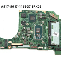 For Acer Swift3 A517-56 Laptop Motherboard i7-1165G7 SRK02 With LA-K092P100%