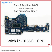 DAG7ALMB8C0 For HP Pavilion 14-CE G7AL-2G Laptop Motherboard With i7-1065G7 CPU DDR4 L67080-001 L67080-601 100% Fully Tested