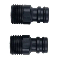 2 PCS Threaded Tap Quick Adaptor 1/2 Inch Connector Garden Water Hose Pipe Fitting-Garden Irrigation System Parts Adapters