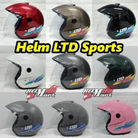 Helm LTD Sports Original Helm Half Face LTD Sport (ONGKIR 2KG) Semua Ukuran HIJAU LUMUT