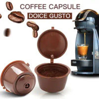 1/10PC Refillable Coffee Capsules Filter Cup Compatible Taste Adapter Reusable Nescafe Dolce Gusto Machine Pod Compatible Kit