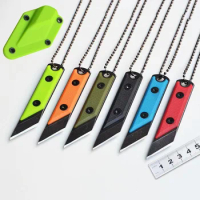 Outdoor Mini Necklace Straight Knife Portable Knife Keychain Utility Knife Box Cutter Office Pencil Letter Opener and Box Cutter