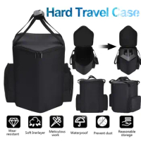 Carrying Storage Bag Fall Preventive Big Capacity Carrying Case Dual Zipper Hard Protective Bag for Bose S1 Pro Audio Microphone