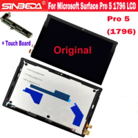 12.3"AAAAA+++++ Pro5 LCD For Microsoft Surface Pro 5 1796 LCD Display Touch Screen Digitizer Assembly Small Board LP123WQ1