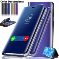 Smart Mirror View Flip Case For Sony Xperia XZ3 XZ 3 H9436 H8416 H9493 Luxury original Magnetic fundas shell Leather Phone Cover
