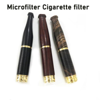 New Handmade Healthy Smoke Mouthpiece Portable Reducing Tar Tobacco Filter Microfilter Classic Cigarette Holder Gadgets for Men